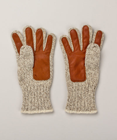 Rag Wool and Leather Gloves