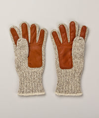 Rag Wool and Leather Gloves