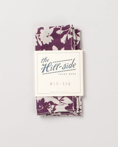 Linen Floral Print Pocket Square
