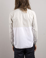 Look of Bedwin - "Brian" L/S Half Color Shirt - L.Gray - SALE 30%