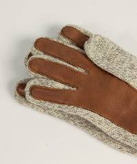 Rag Wool and Leather Gloves